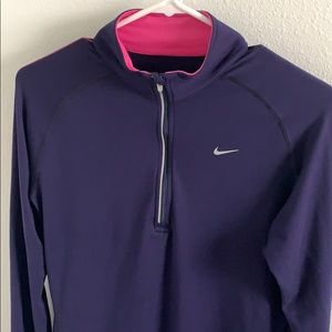 Nike Dry Fit half zip pull over
